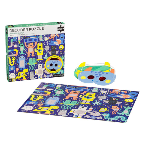 Monster Party 100-Piece Decoder Puzzle - Petit Collage