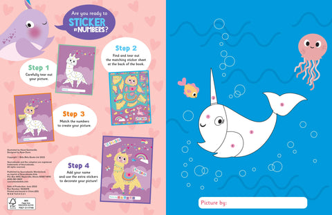 My First Sticker By Numbers: Magical Creatures - Sourcebooks