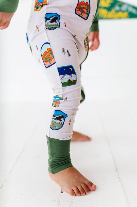 National Park Patches Baby Bamboo Pajamas - Kiki + Lulu