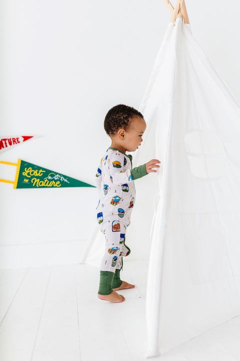 National Park Patches Baby Bamboo Pajamas - Kiki + Lulu