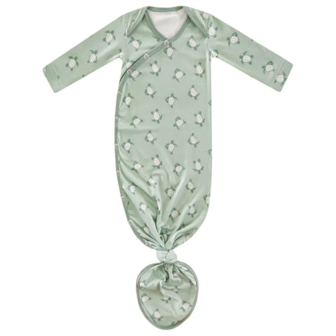 Newborn Knotted Gown - Wade - Copper Pearl