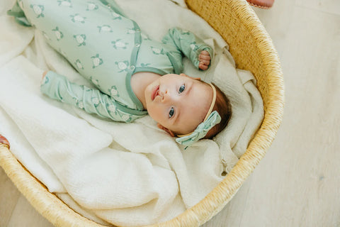 Newborn Knotted Gown - Wade - Copper Pearl