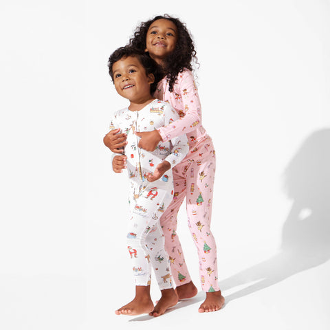 Nutcracker Pink Kids Bamboo Pajamas - Bellabu Bear