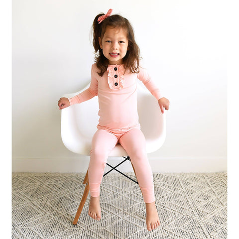 Olivia Pink Kids Bamboo Pajama Set - Gigi and Max