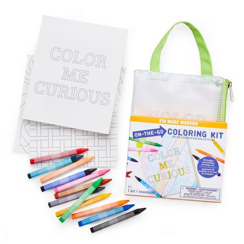 On-The-Go Coloring Kit - Kid Made Modern