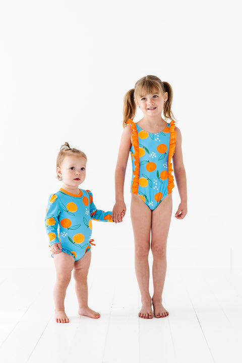 Oranges Baby Girl Swimsuit - Kiki + Lulu