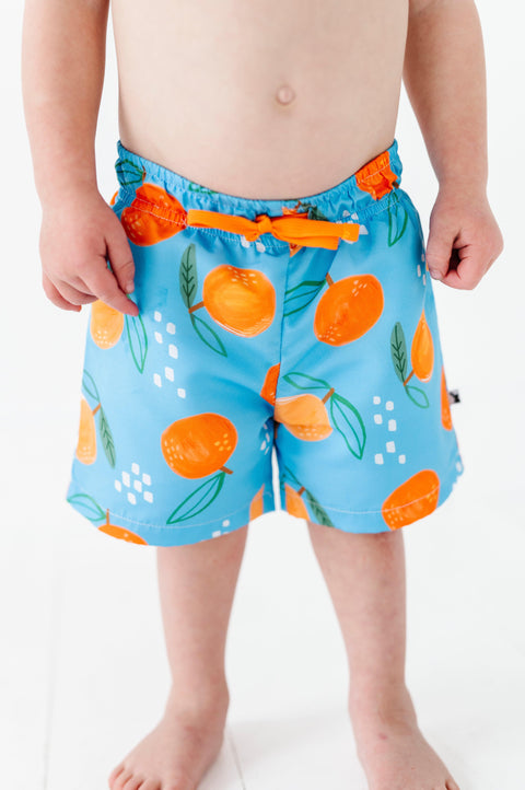 Oranges Boy Swim Trunks - Kiki + Lulu