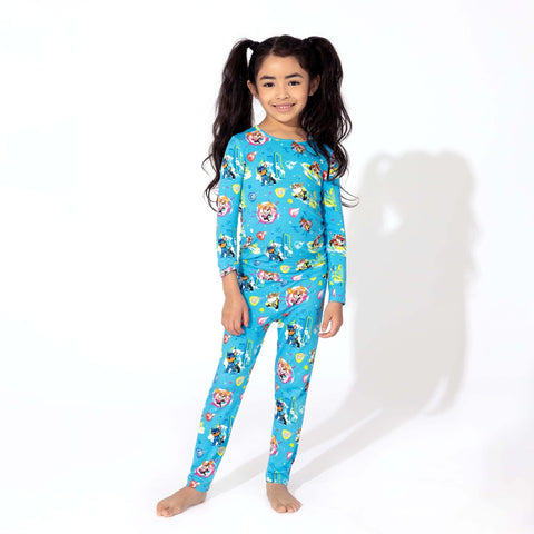Paw Patrol Mighty Movie Mighty Pups Kids Bamboo Pajamas - Butterbugboutique