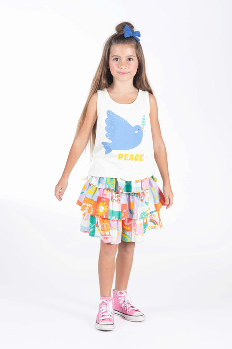 Peace Dove Singlet Top - Rock Your Baby