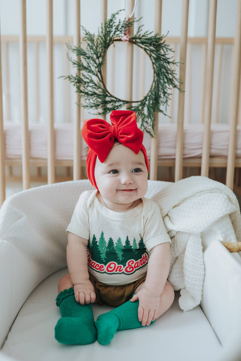 Peace On Earth Baby Onesie - Rivet Apparel Co.