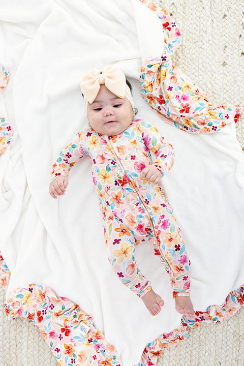 Pearl Ruffle Convertible Romper - Birdie Bean