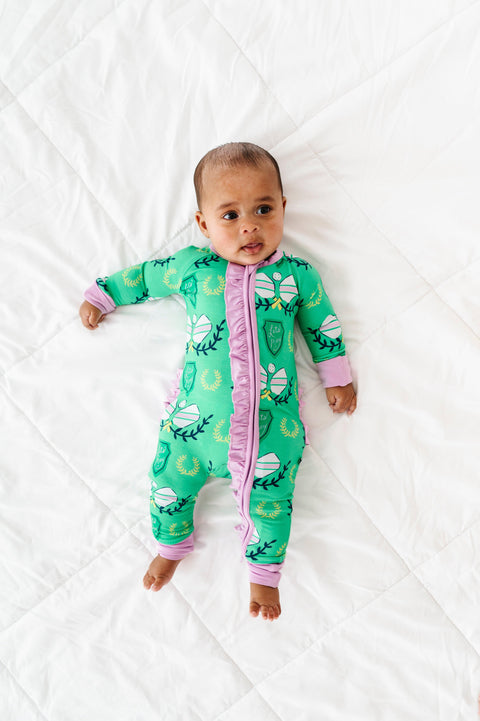 Pickleball Baby Bamboo Pajamas - Kiki + Lulu