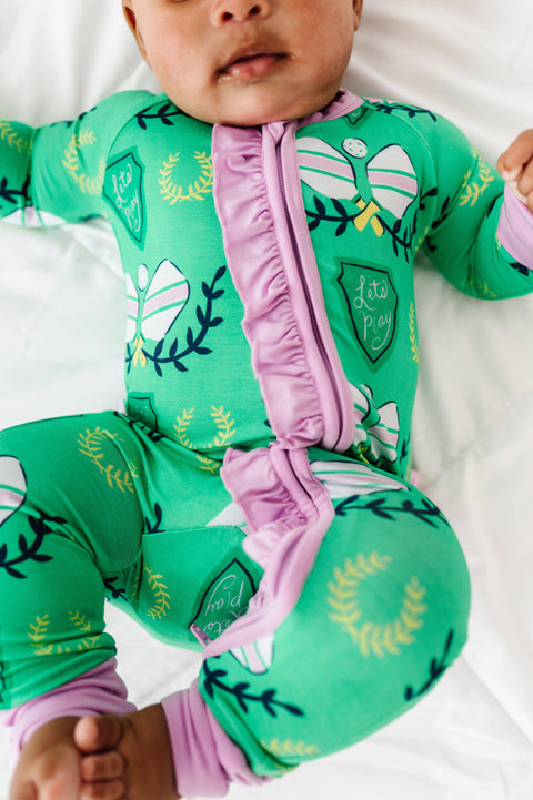 Pickleball Baby Bamboo Pajamas - Kiki + Lulu