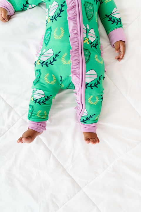 Pickleball Baby Bamboo Pajamas - Kiki + Lulu