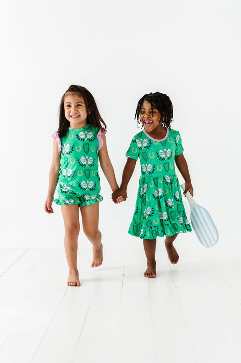 Pickleball Kids Bamboo Pajamas - Kiki + Lulu