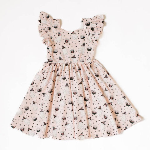 Pink Cauldron Halloween Dress - Ollie Jay