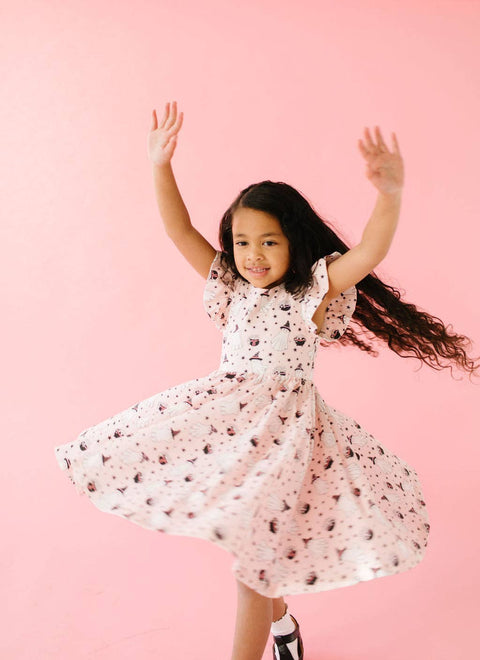 Pink Cauldron Halloween Dress - Ollie Jay