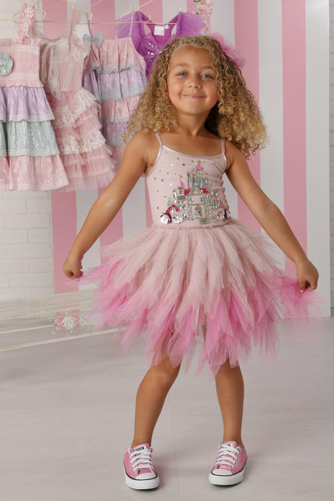 Pink Magic Castle Dress - Ooh! La, La! Couture