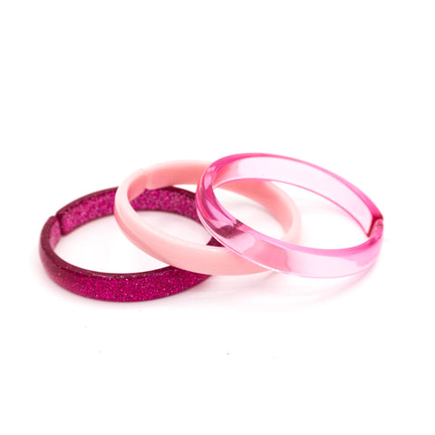 Pink Mix Bangle Bracelets - Lilies & Roses NY