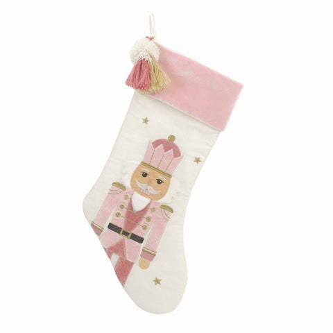 Pink Nutcracker Tasseled Stocking - Mon Ami