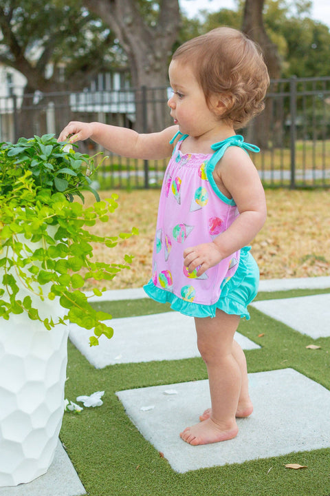 Pink Snowcones Ruffle Swing Set - Sweet Bay Clothing