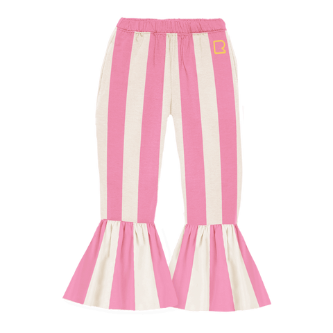 Pink Stripes Flared Track Pants - Rock Your Baby
