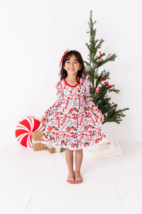 Pretty In Peppermint Girl's Nightgown - Kiki + Lulu