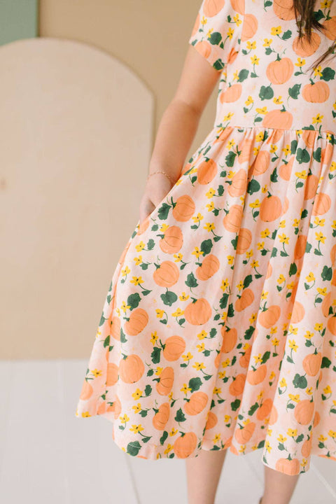 Pumpkins Twirl Dress - Ollie Jay