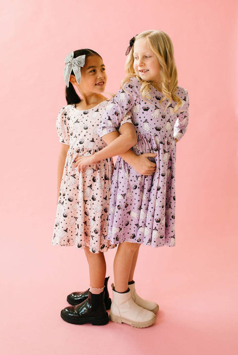 Purple Cauldron Halloween Dress - Ollie Jay