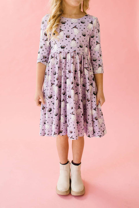 Purple Cauldron Halloween Dress - Ollie Jay