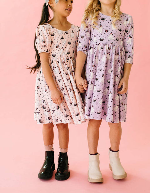 Purple Cauldron Halloween Dress - Ollie Jay