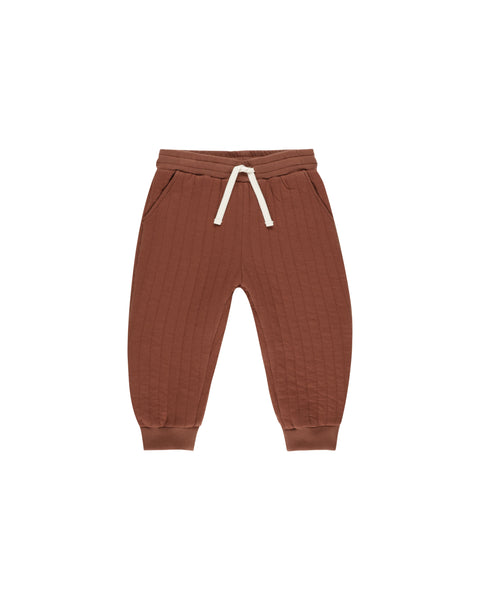 Quilted Pant | Brick - Rylee + Cru