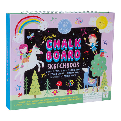 Rainbow Fairy Chalkboard Sketchbook - Floss and Rock