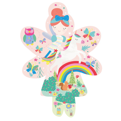 Rainbow Fairy Shaped 20 Piece Puzzle - Floss and Rock