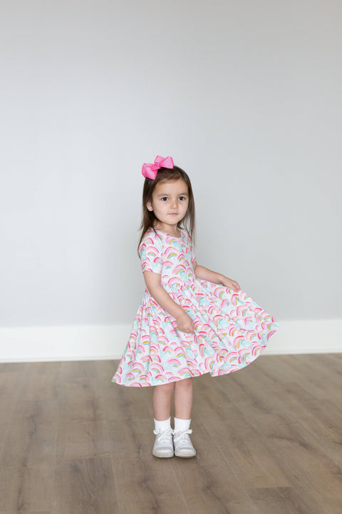 Rainbow Twirl Dress - Sweet Bay Clothing