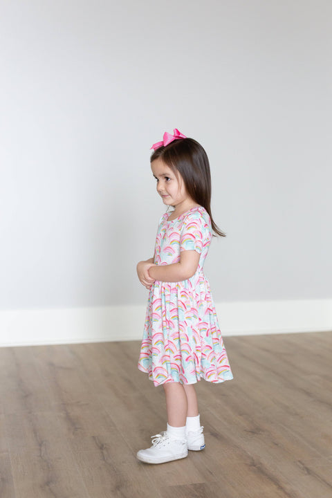 Rainbow Twirl Dress - Sweet Bay Clothing