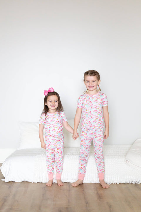 Rainbow Two Piece Pajama - Sweet Bay Clothing