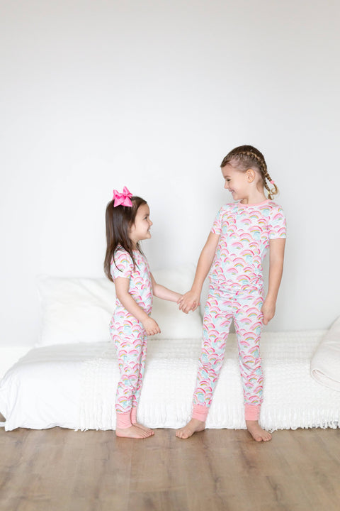 Rainbow Two Piece Pajama - Sweet Bay Clothing