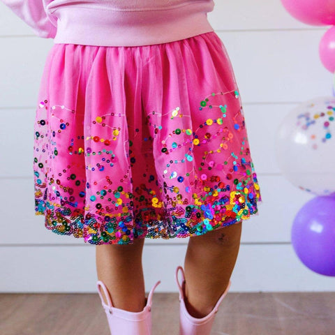 Raspberry Confetti Tutu Skirt - Sweet Wink