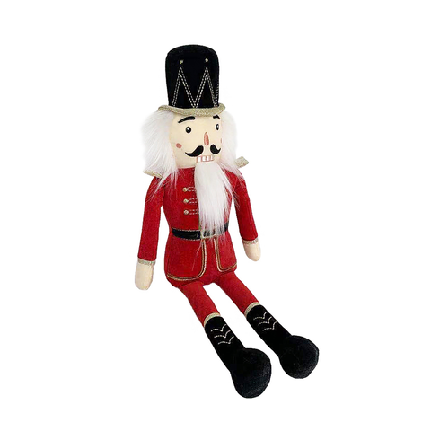 Red Nutcracker Shelf Sitter Plush - Mon Ami