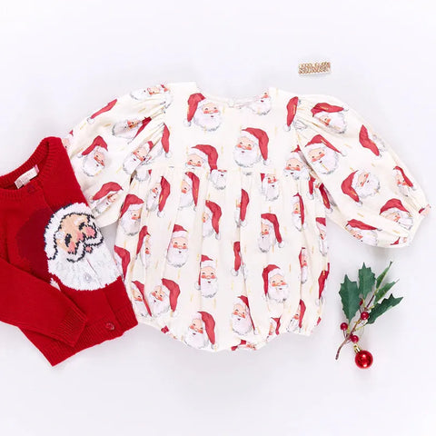 Red Santa Baby Girls Maude Sweater - Pink Chicken