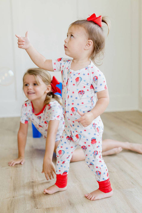 Red, White & Blue Snowcones Zipper Pajama - Sweet Bay Clothing