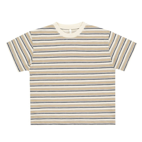 Relaxed Tee | Blue Vintage Stripe - Rylee + Cru