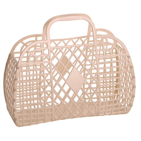 Retro Basket Jelly Bag - Large Latte - Sun Jellies