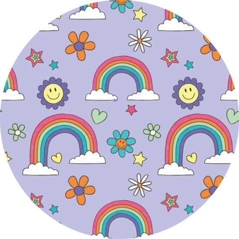 Retro Rainbow Baby Bamboo Pajamas - Kiki + Lulu