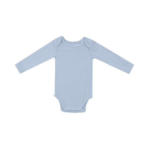 Ribbed Subdued Blue Bodysuit - Angel Dear