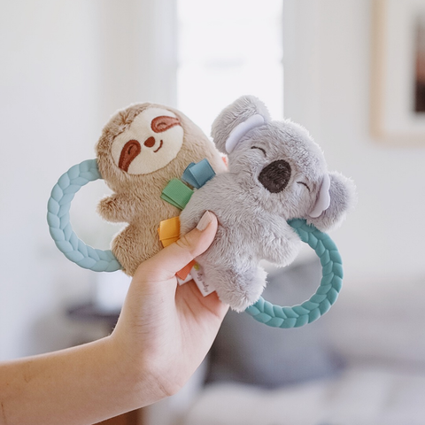 Ritzy Rattle Pal™ Plush Rattle Pal with Teether: Koala - Itzy Ritzy