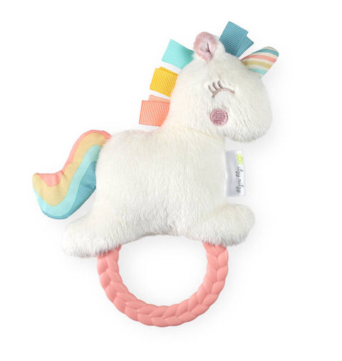 Ritzy Rattle Pal™ Plush Rattle Pal with Teether: Unicorn - Itzy Ritzy