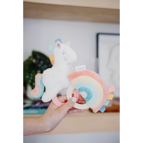 Ritzy Rattle Pal™ Plush Rattle Pal with Teether: Unicorn - Itzy Ritzy