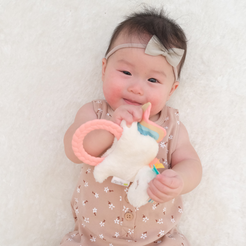 Ritzy Rattle Pal™ Plush Rattle Pal with Teether: Unicorn - Itzy Ritzy